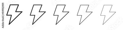 Lightening Icon vector illustration isolated
