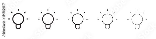 Light bulb icon vector illustration isolated