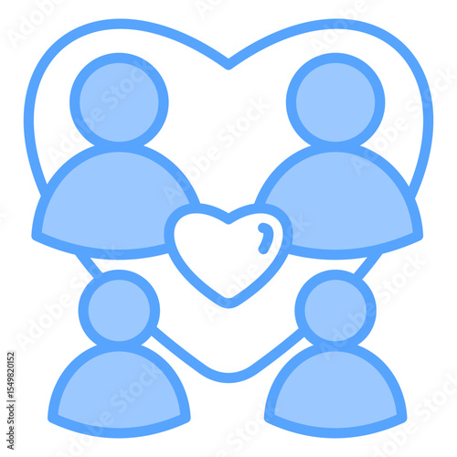 Family Blue Icon