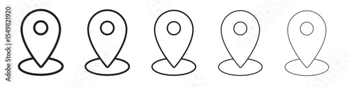 Location pin icon vector illustration isolated