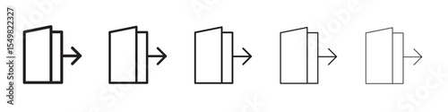 Logout icon vector illustration isolated