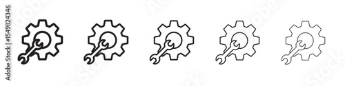 mechanic settings icon vector illustration isolated