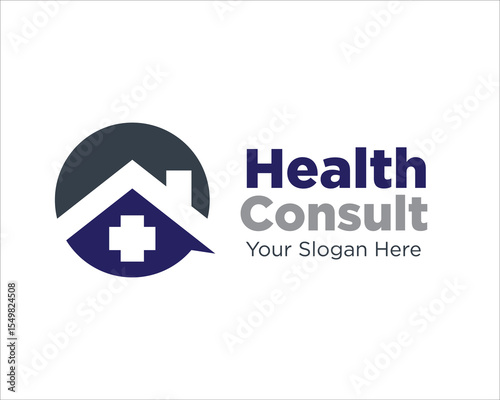 clinic health consultation logo design for medical service