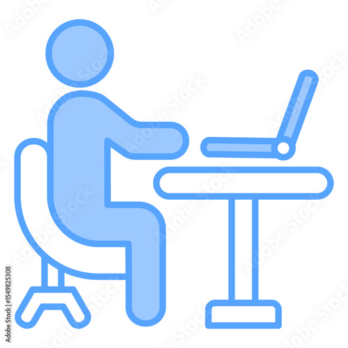 Work Blue Icon