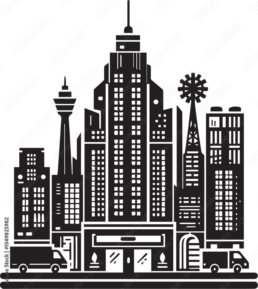 Fototapeta premium Uilding architecture vector