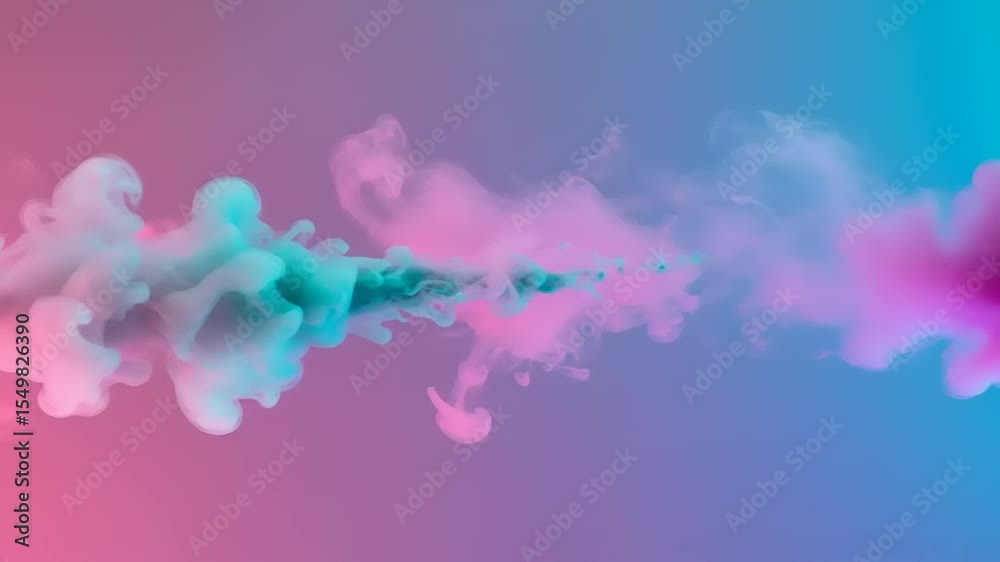 Abstract ink or dye diffusion in vibrant colors.