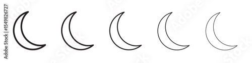 Moon icon vector illustration isolated