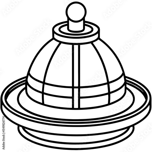 Centrifuge line art vector