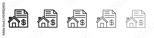 Mortgage loan icon vector illustration isolated