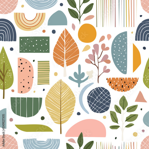 Watercolor seamless pattern background vector illustration
