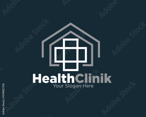 cross health clinic logo designs for medical service
