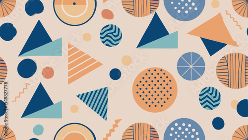 Flat geometric models background
