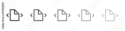 Move document icon vector illustration isolated