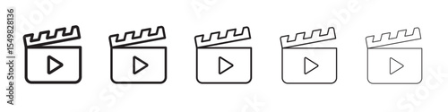 Movie icon vector illustration isolated