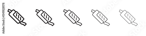 Muffler icon vector illustration isolated