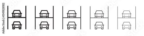 Multi Storey Parking icon vector illustration isolated