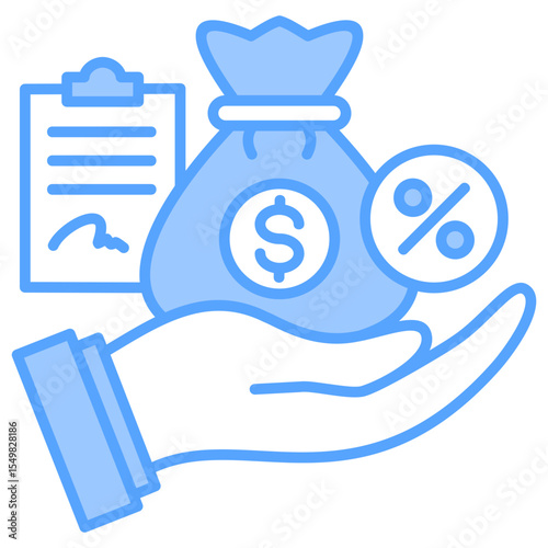 Loan Blue Icon