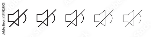 Mute icon vector illustration isolated