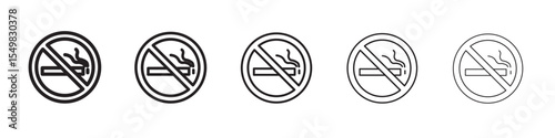No smoking icon vector illustration isolated