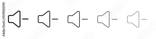 No volume icon vector illustration isolated