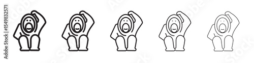 Orangutan icon vector illustration isolated