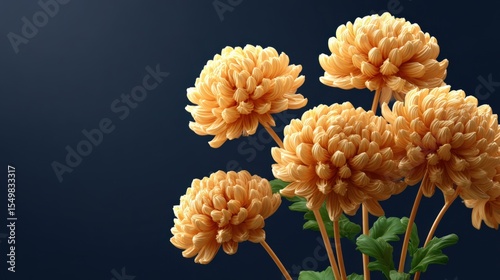 Delicate Chrysanthemum Arrangement in Soft Gold