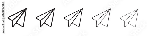 Paper plane icon vector illustration isolated