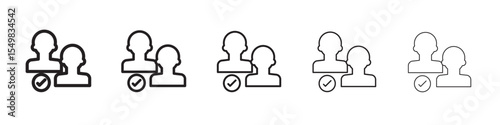 Partnership approve icon vector illustration isolated