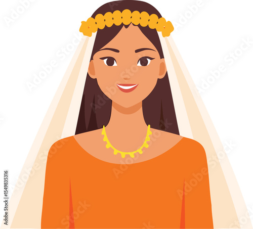 woman with a veil