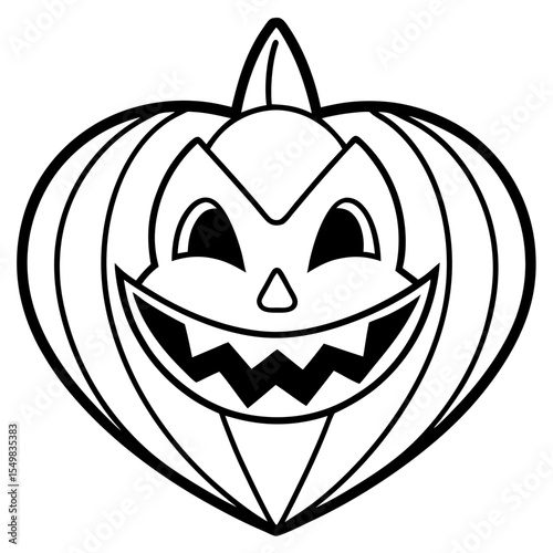 Halloween line art vector