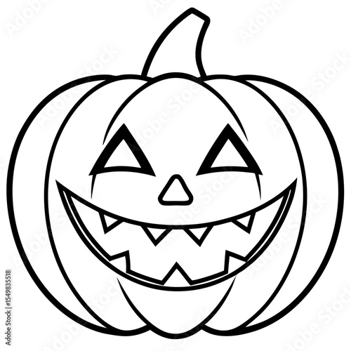 Halloween line art vector