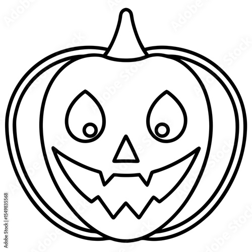 Halloween line art vector