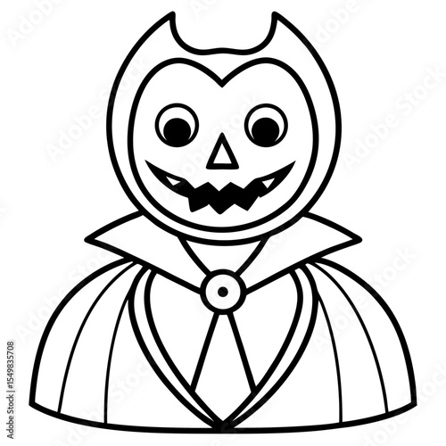 Halloween line art vector