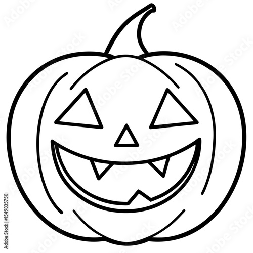 Halloween line art vector