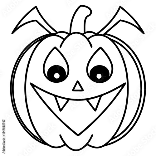 Halloween line art vector