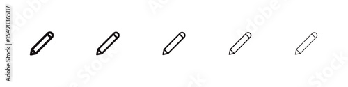 Pencil icon vector illustration isolated