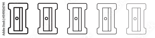 Pencil sharpener icon vector illustration isolated