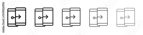 Phone clone icon vector illustration isolated