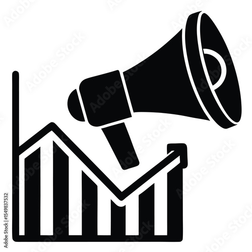 a-marketing-strategy-icon-with-a-megaphone-and-cha (1).eps