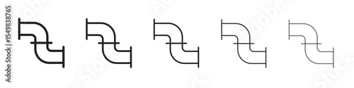 Pipe icon vector illustration isolated