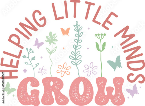 helping little minds grow SVG