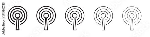 Podcast icon vector illustration isolated