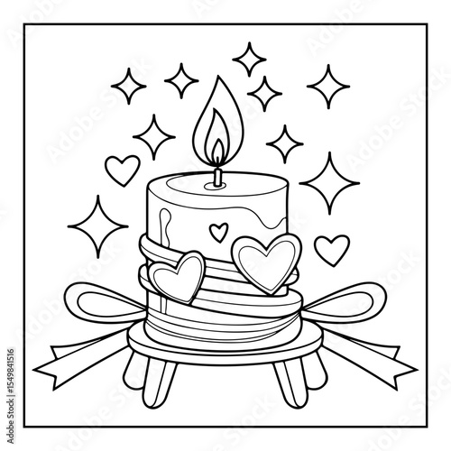 heart background of vector illustration