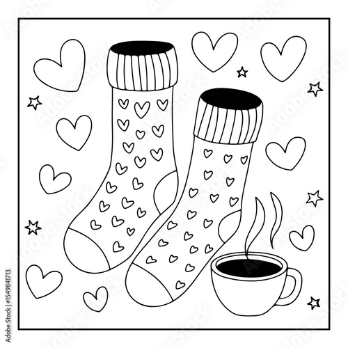 heart background of vector illustration