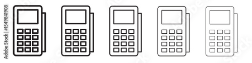 pos terminal icon vector illustration isolated