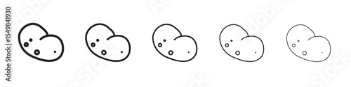 Potato icon vector illustration isolated