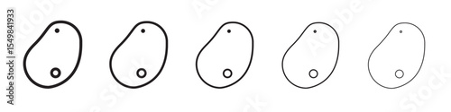 Potato icon vector illustration isolated
