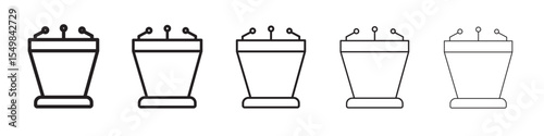 Press conference icon vector illustration isolated