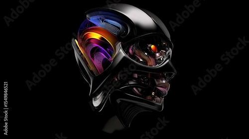 Futuristic Motorcycle Helmet with Advanced Safety and Stylish Design