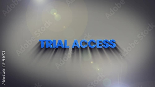 Trail Access – 3D Animated Text for Navigation and Adventure Themes